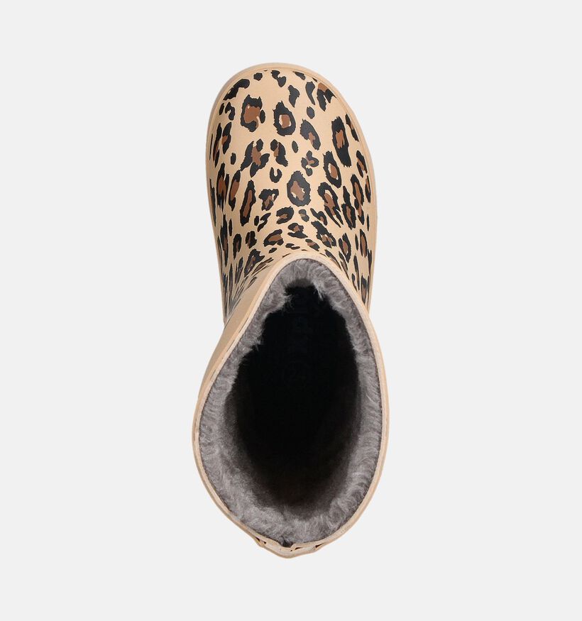 Xplor Rainboot Bottes de Pluie doublées en Beige pour filles (360157) - pour semelles orthopédiques