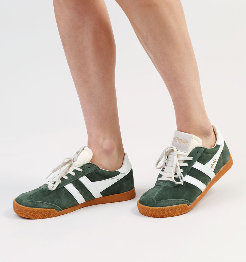 Gola Elan Groene Sneakers voor dames (336369) - geschikt voor steunzolen