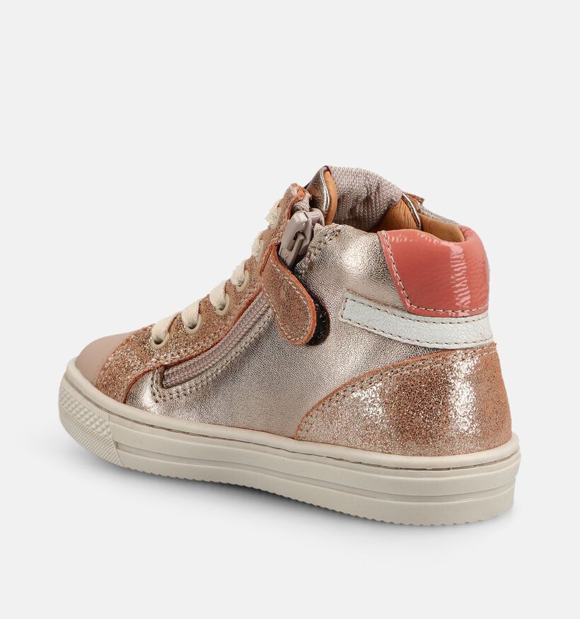 FR by Romagnoli Boots &agrave; lacets en Rose pour filles (378999) - pour semelles orthop&eacute;diques
