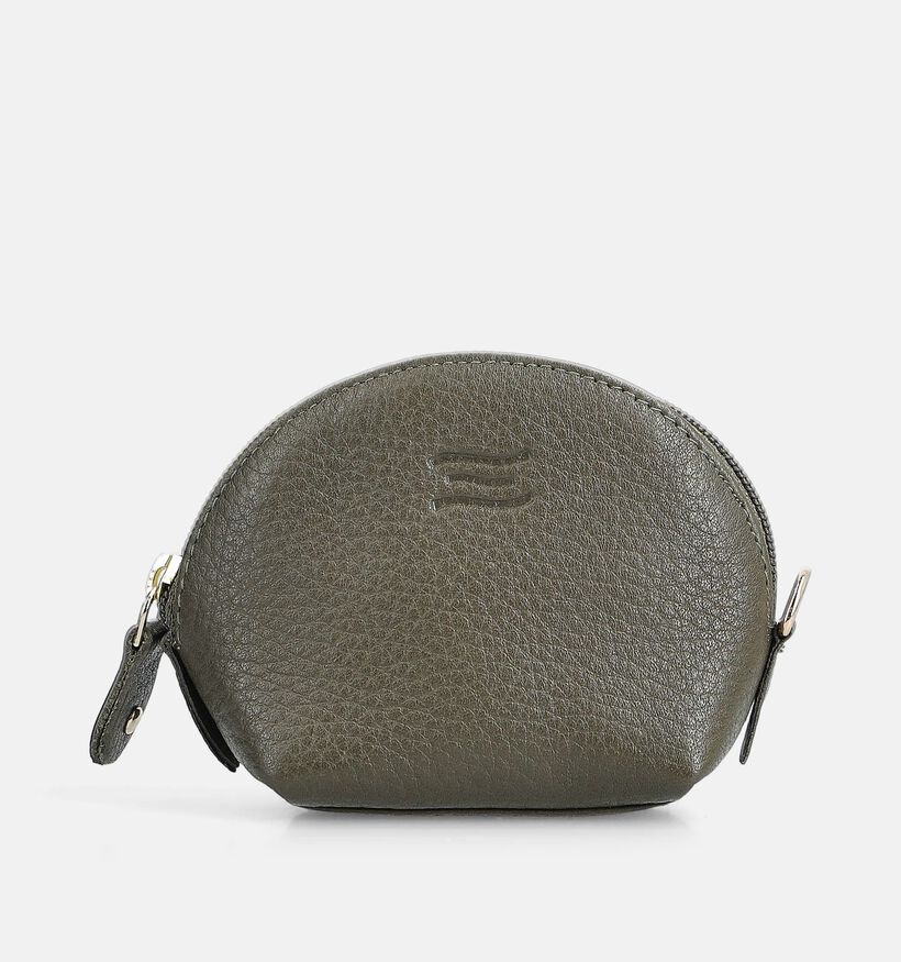 Crinkles Porte-monnaie zippé en Vert pour femmes (365749)