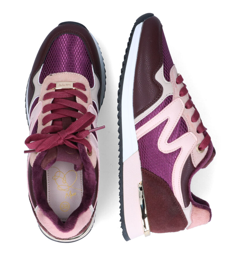 Mexx Kate Bordeaux Sneakers voor dames (313070) - geschikt voor steunzolen