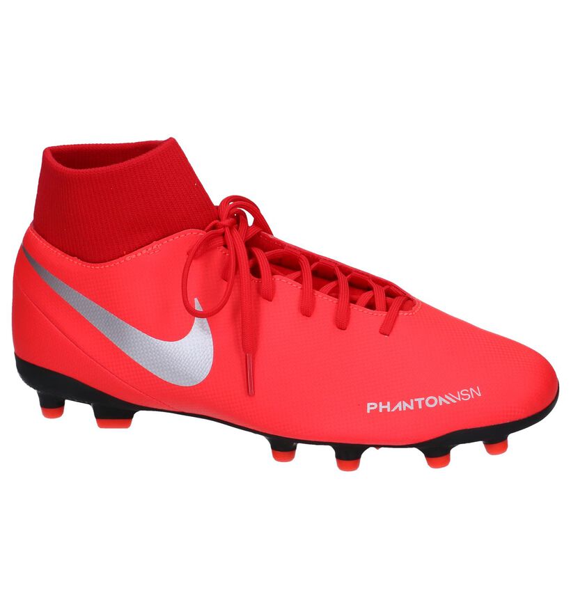 Fluorode Voetbalschoenen Nike Phantom VSN Club, Rood, pdp