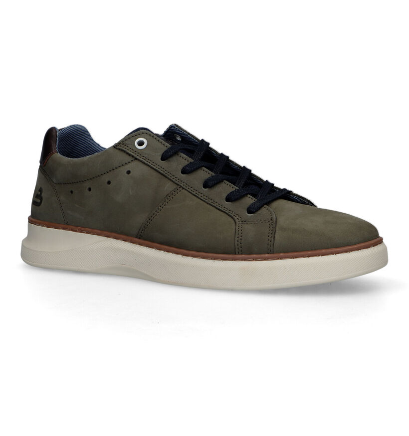 Bullboxer Kaki Veterschoenen voor heren (341801) - geschikt voor steunzolen