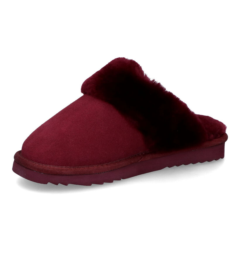 Warmbat Flurry Pantoufles en laine en Cognac pour femmes (329908)