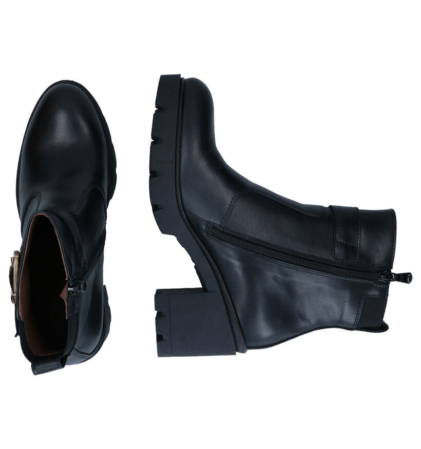 NeroGiardini Bottines à talons en Noir en cuir (300045)