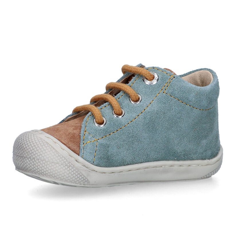 Naturino Cocoon Suede Bruine Babyschoentjes voor meisjes, jongens (355489) - geschikt voor steunzolen