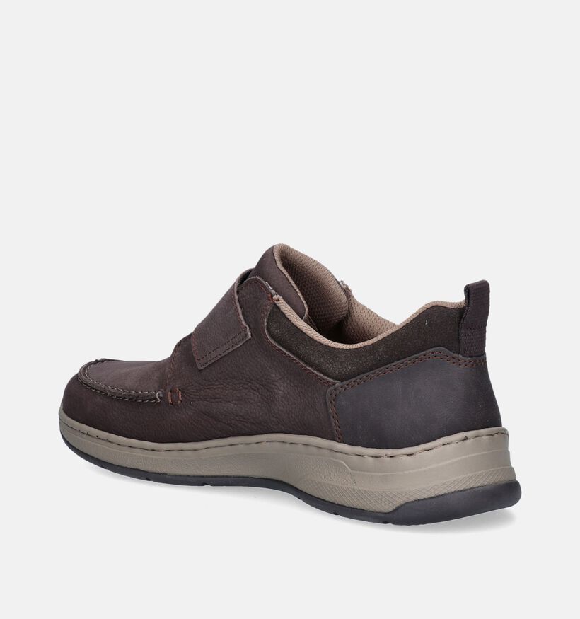 Rieker Bruine Velcroschoenen voor heren (347482) - geschikt voor steunzolen
