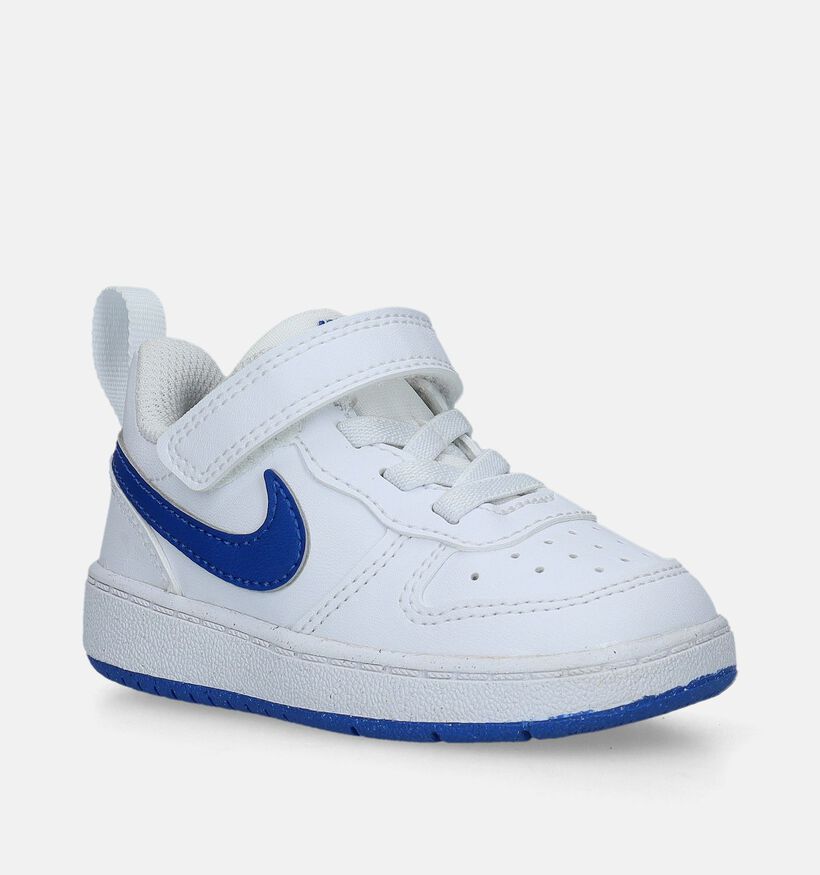 Nike Court Borough Baskets en Blanc pour garçons, filles (340221)