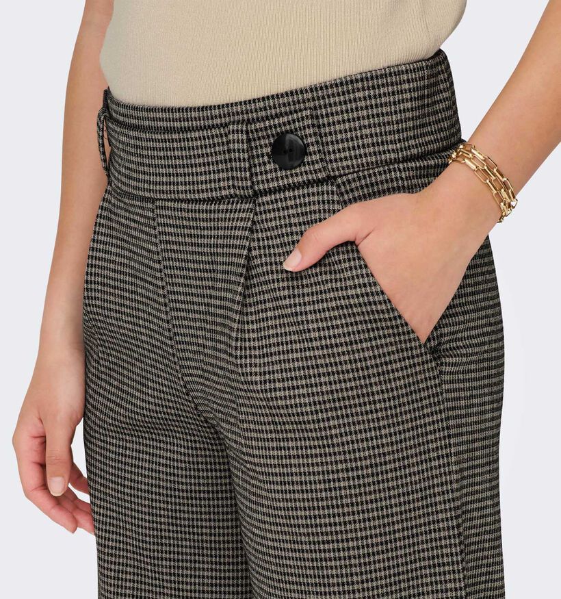 JDY Geggo Pantalon large à carreaux en Beige pour femmes (331913)