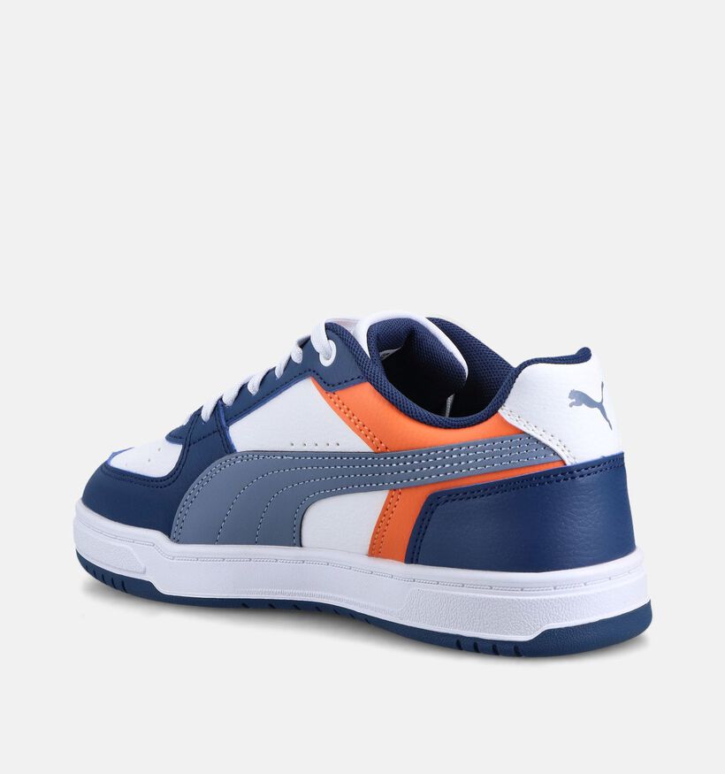 Puma Caven III Block Baskets en Bleu/Blanc pour filles, gar&ccedil;ons (366650) - pour semelles orthop&eacute;diques