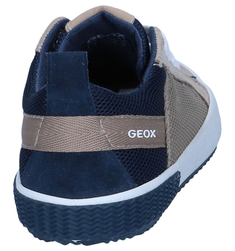 Donkerbeige Veterschoenen Geox in daim (237933)