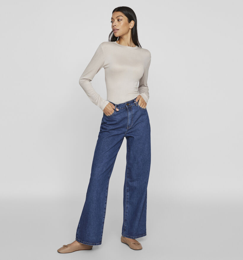 Vila Carla Blauwe Straight leg jeans L32 voor dames (348725)