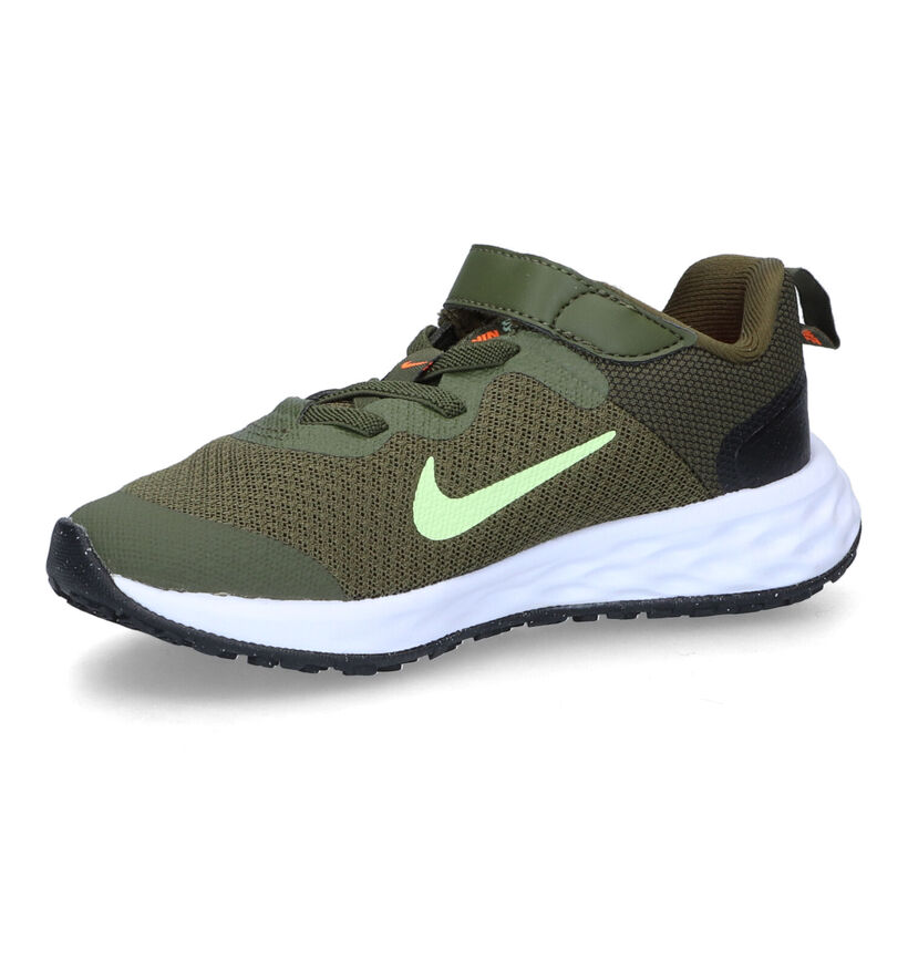 Nike Revolution 6 PS Kaki Sneakers voor jongens, meisjes (316279) - geschikt voor steunzolen