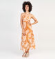 Vila Lyria Robe longue en Orange pour femmes (342101)