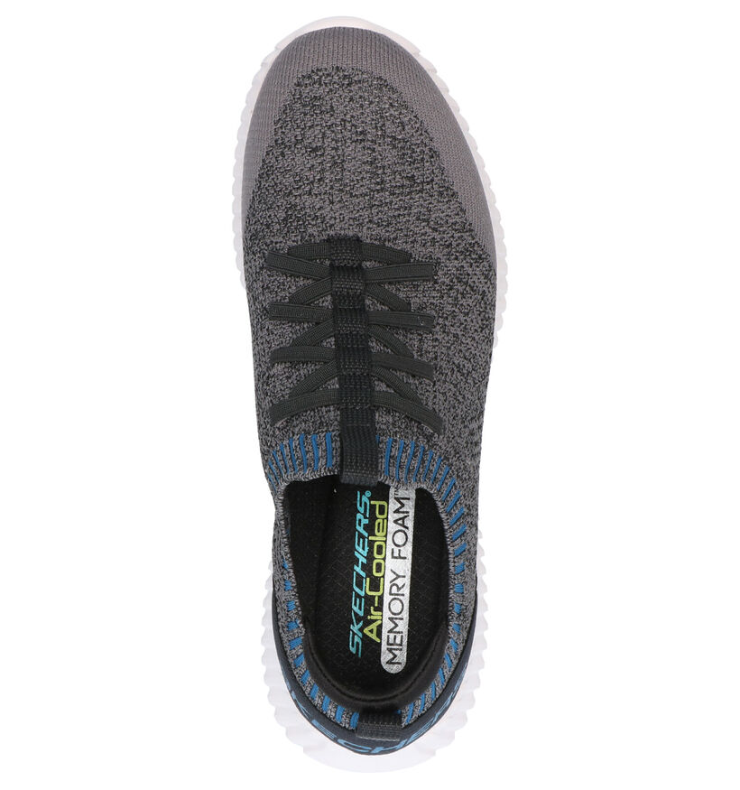 Skechers Elite Flex Karnell Baskets slip-on en Gris en textile (272841)