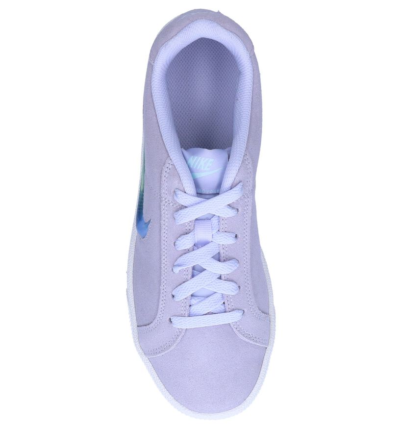 Paarse Sneakers Nike Court Royale in daim (249791)
