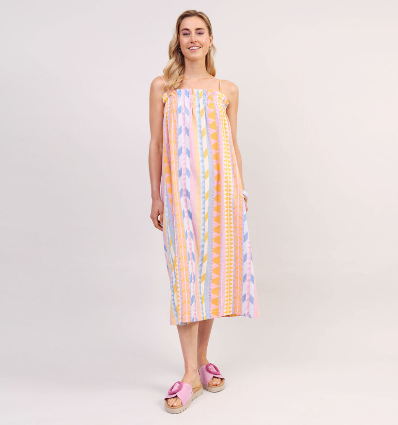 Minus Toya Lila/Oranje Midi Jurk voor dames (359035)