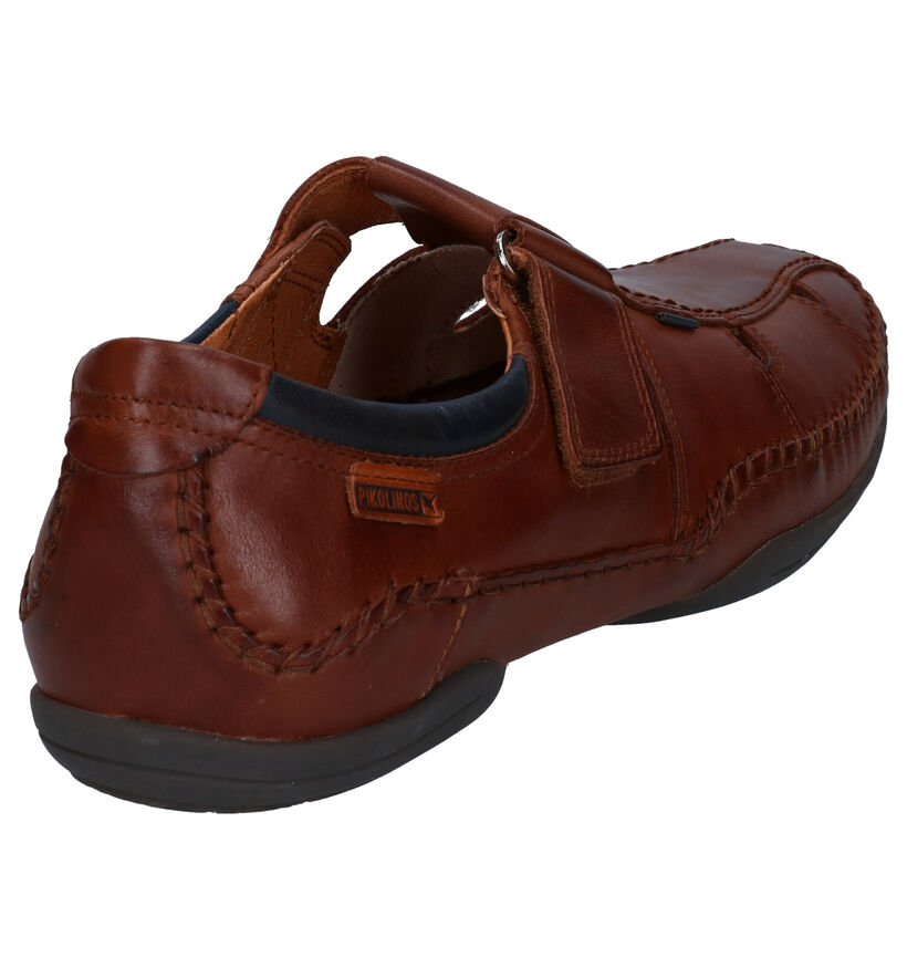 Pikolinos Puerto Rico Cognac Velcroschoenen in leer (289155)