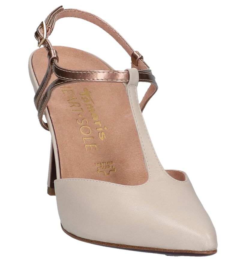 Tamaris Heart & Sole Sandales en Beige en cuir (214283)