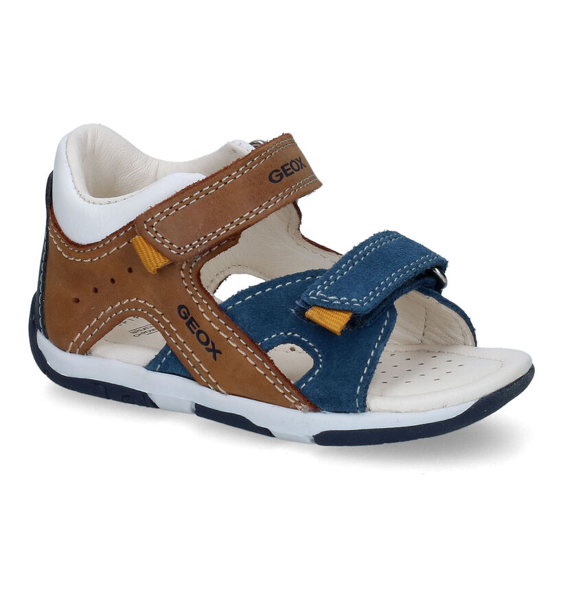 Geox Tapuz Sandales en Bleu en cuir (303744)