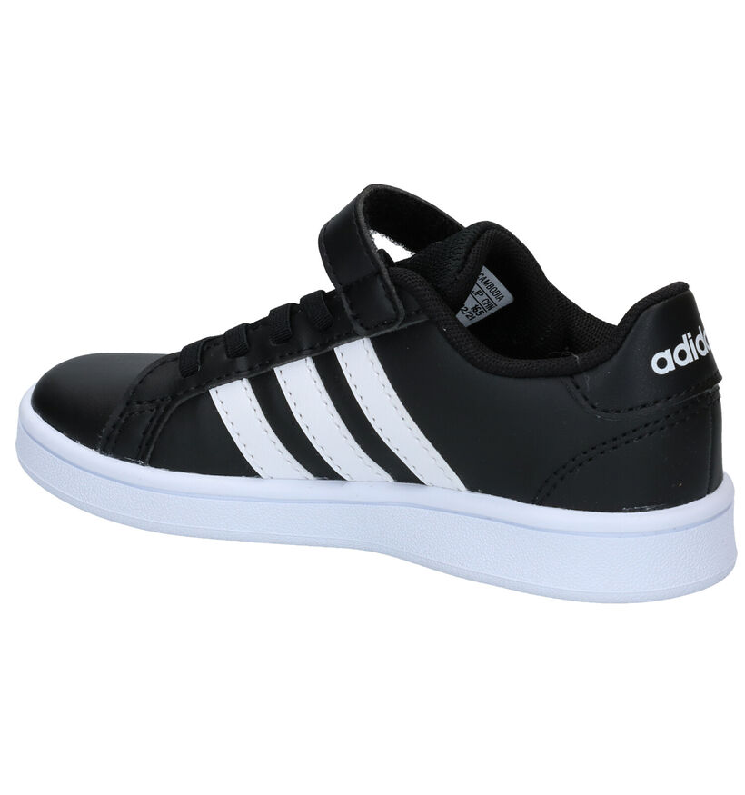 adidas Grand Court C Witte Sneakers voor jongens (318923)