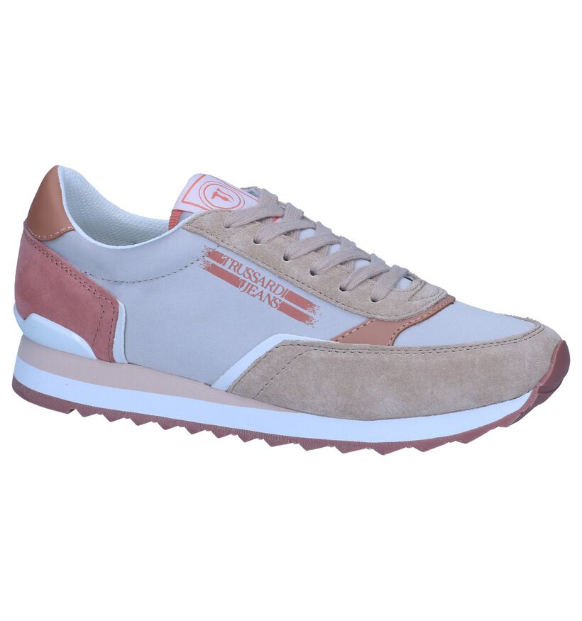 Beige Sneakers Trussardi Jeans in stof (239600)