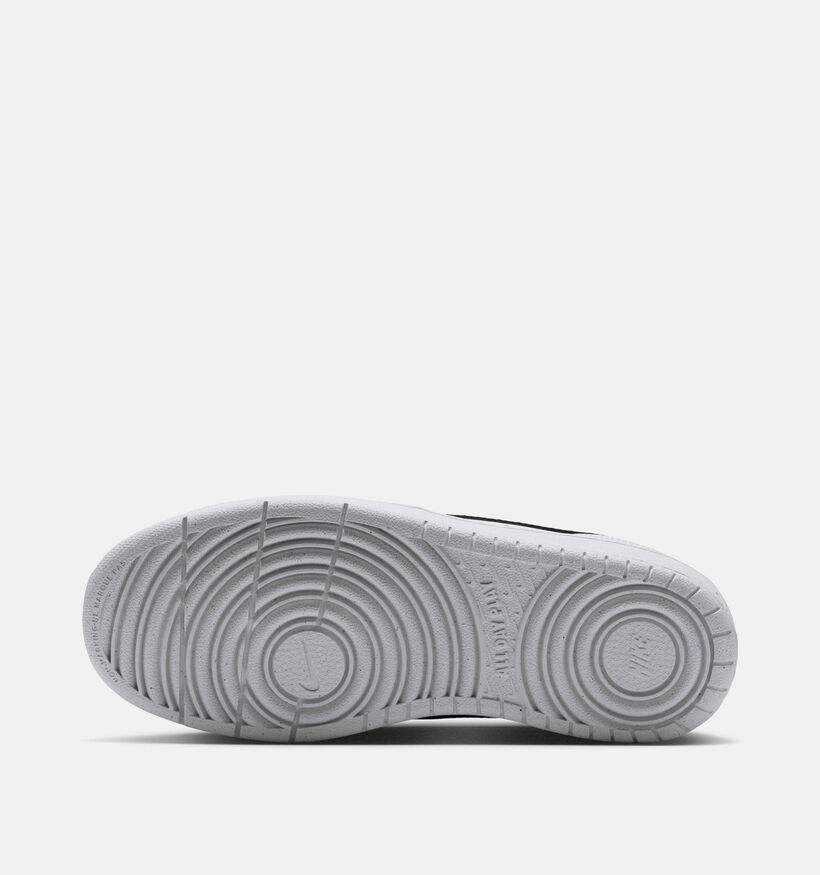 Nike Court Borough Low 2 Witte/Zwarte Sneakers voor jongens (380741)