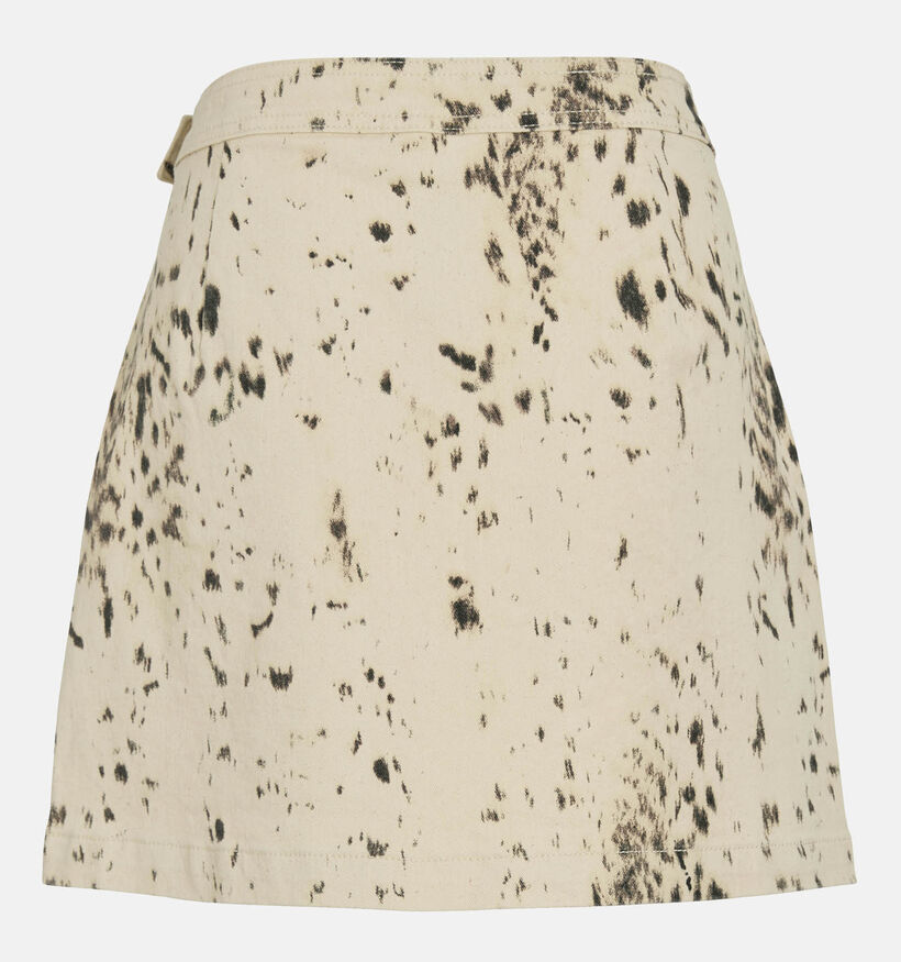 Vila Sanora Cow Print Lichtbeige Rok voor dames (369480)