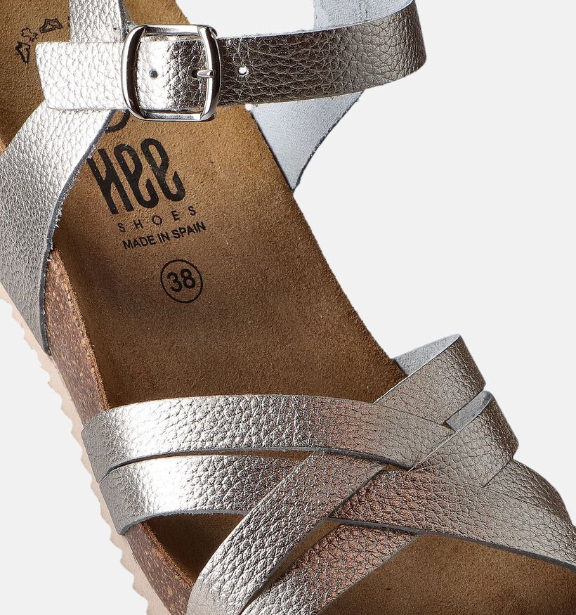 Hee Gouden Sandalen met sleehak voor dames (354793)