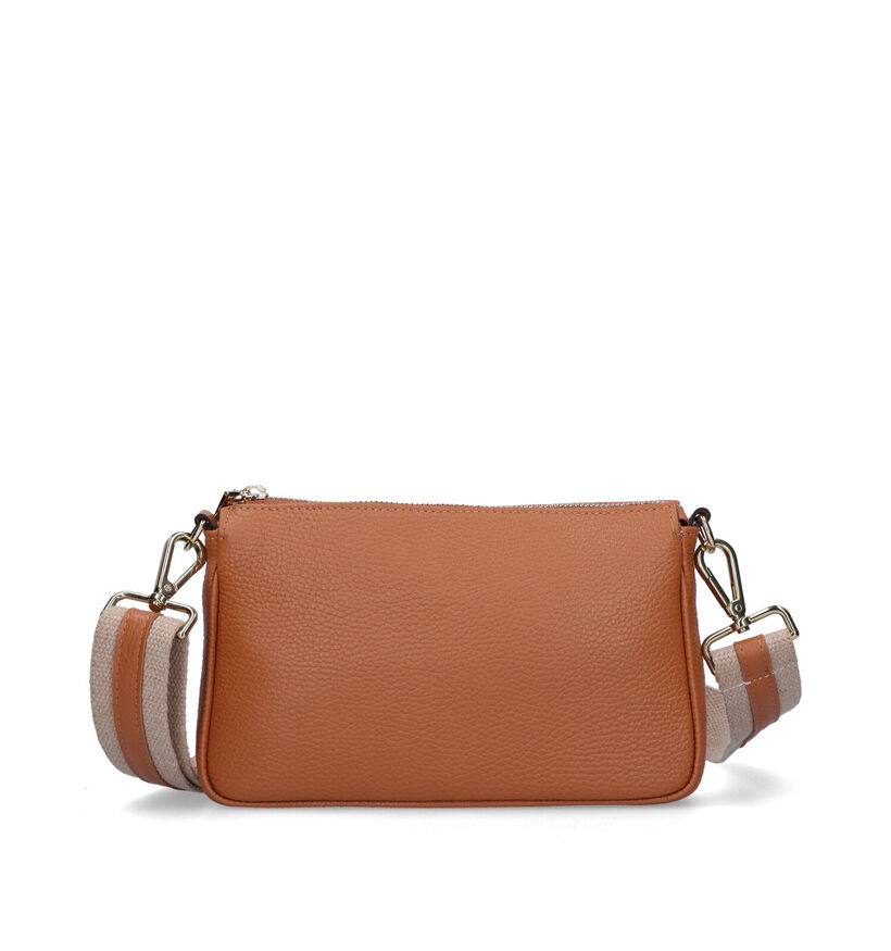 Via Limone Cognac Crossbody Tas voor dames (333702)