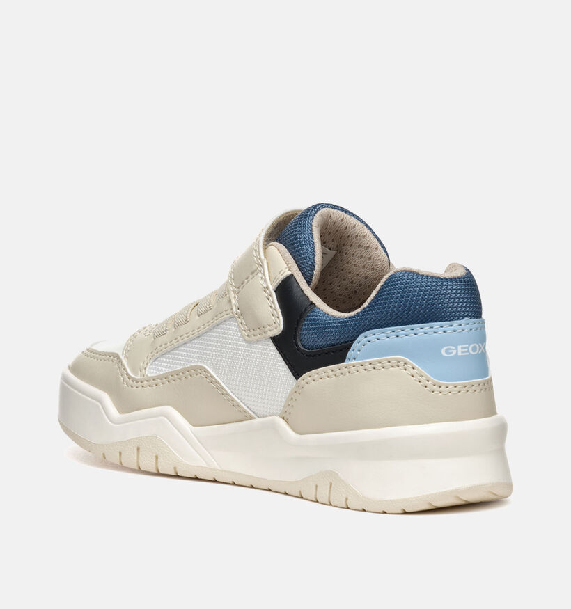 Geox Perth Chaussures à scratch en Beige pour garçons (351657) - pour semelles orthopédiques