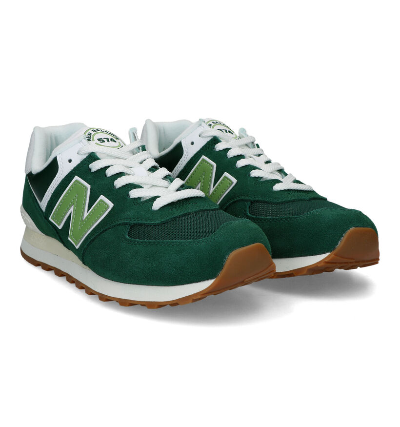 New Balance U 574 Groene Sneakers voor heren (319208) - geschikt voor steunzolen