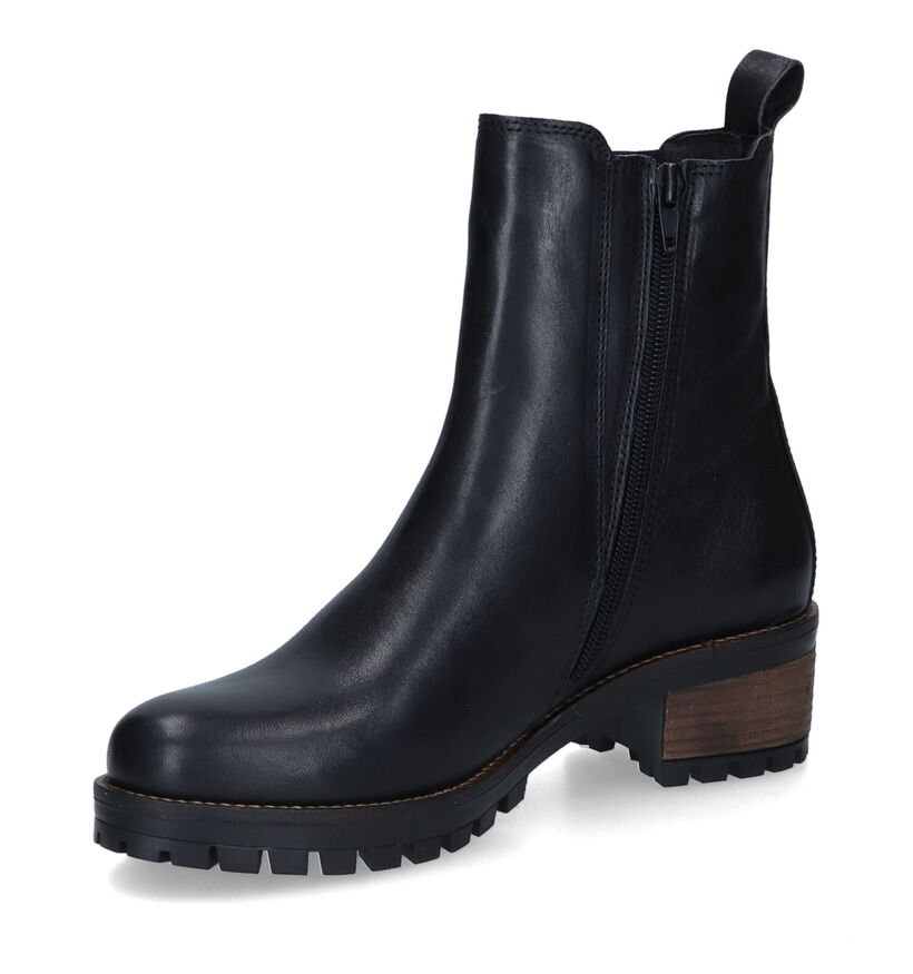 River Woods Gina Zwarte Boots in leer (316109)