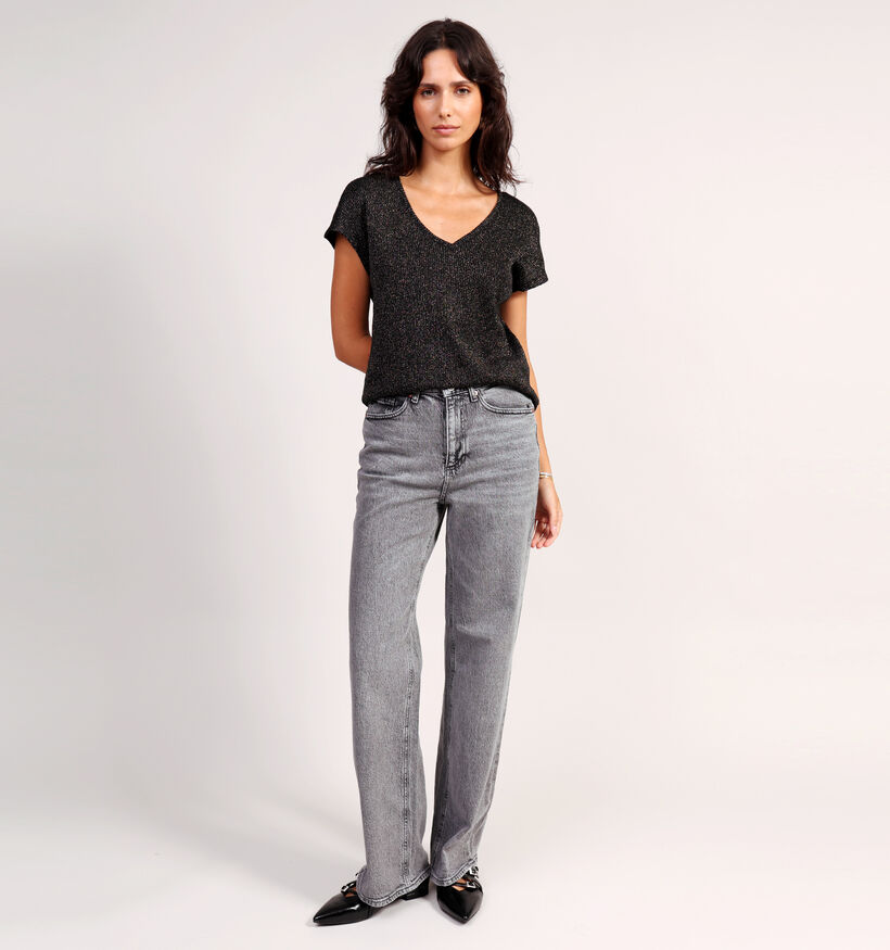 Vero Moda Tessa L32 Wide Leg Jeans en Gris pour femmes (361209)
