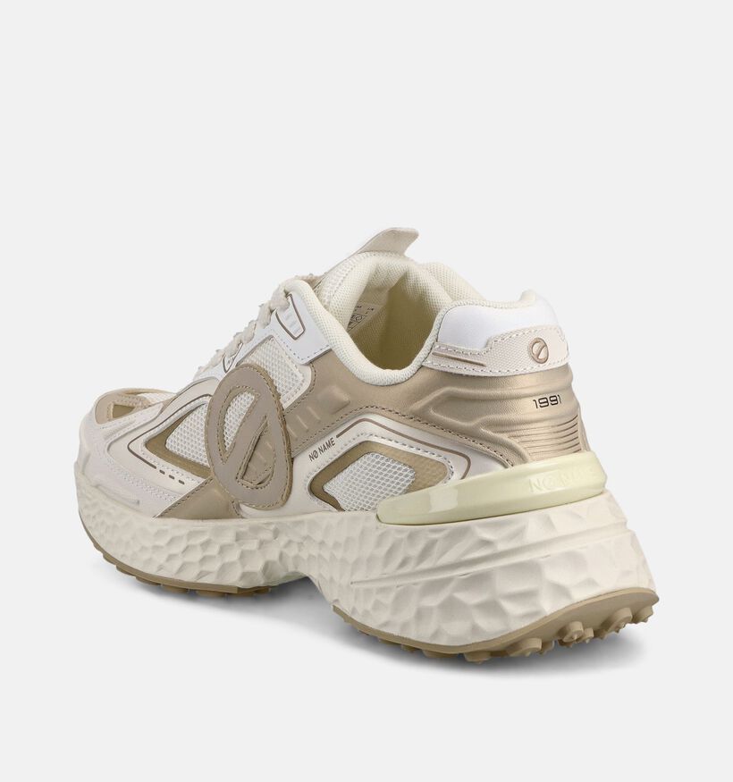 No Name Carter 2.0 Tech Baskets en Or/Blanc pour femmes (368704) - pour semelles orthop&eacute;diques