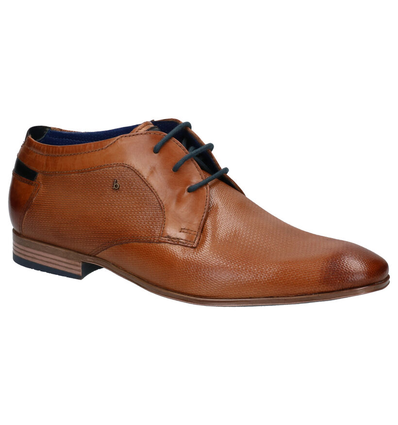 Bugatti Cognac Veterschoenen in leer (271433)