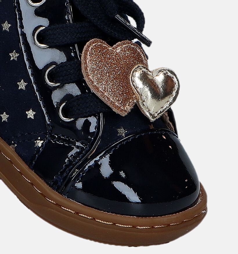 Shoo Pom Bouba Heart Chaussures pour bébé en Bleu pour filles (330607) - pour semelles orthopédiques