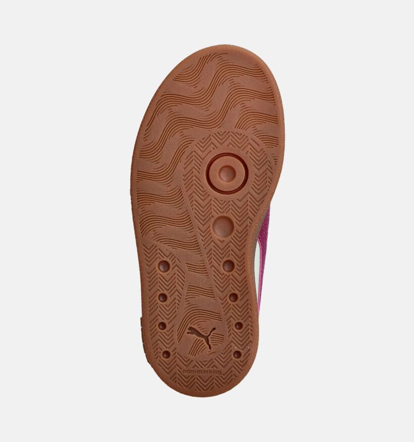 Puma Club II ERA Lichtgroene/Bordeaux Sneakers voor meisjes (359176) - geschikt voor steunzolen