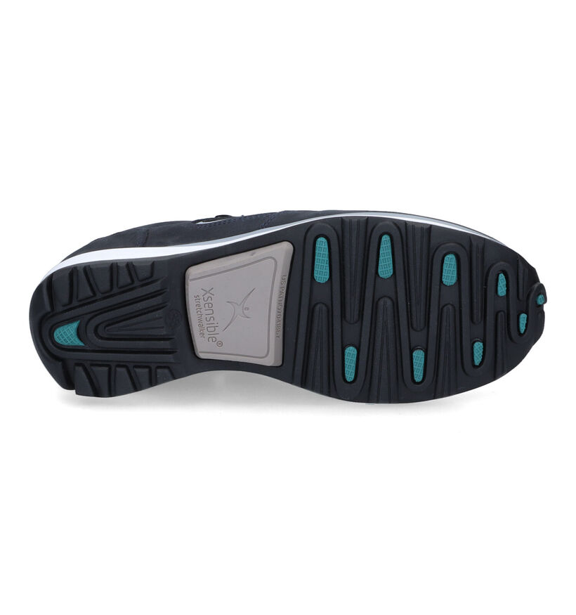 Xsensible Jetsey Blauwe Veterschoenen in nubuck (316730)