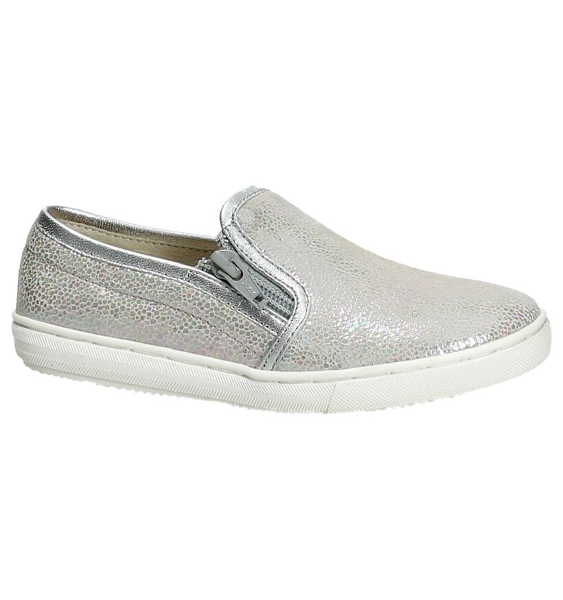 Apples & Pears Chaussures slip-on en Argent en cuir (192576)