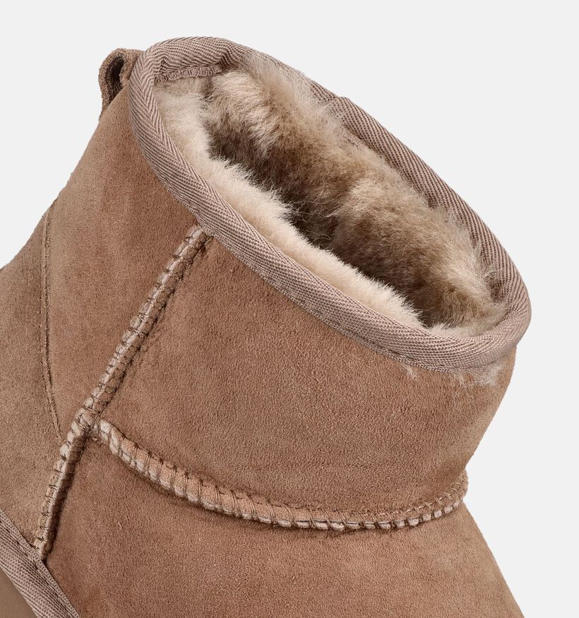 Laurent David Classic Bottines en Taupe pour femmes (382388)