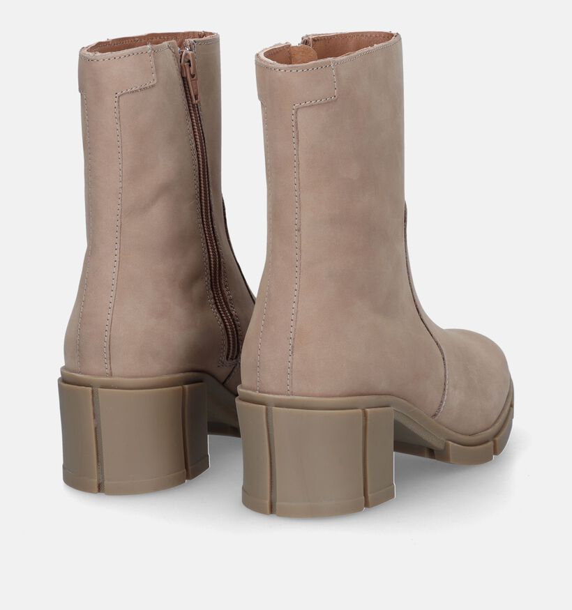 Tango Romy Bottillons avec talon carré en Taupe pour femmes (333470)