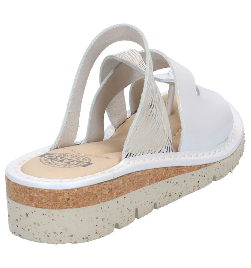 Brako Anatomics Witte Teenslippers in leer (272891)