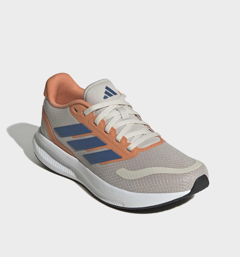 adidas Runfalcon Baskets basses en Gris pour gar&ccedil;ons (372650) - pour semelles orthop&eacute;diques