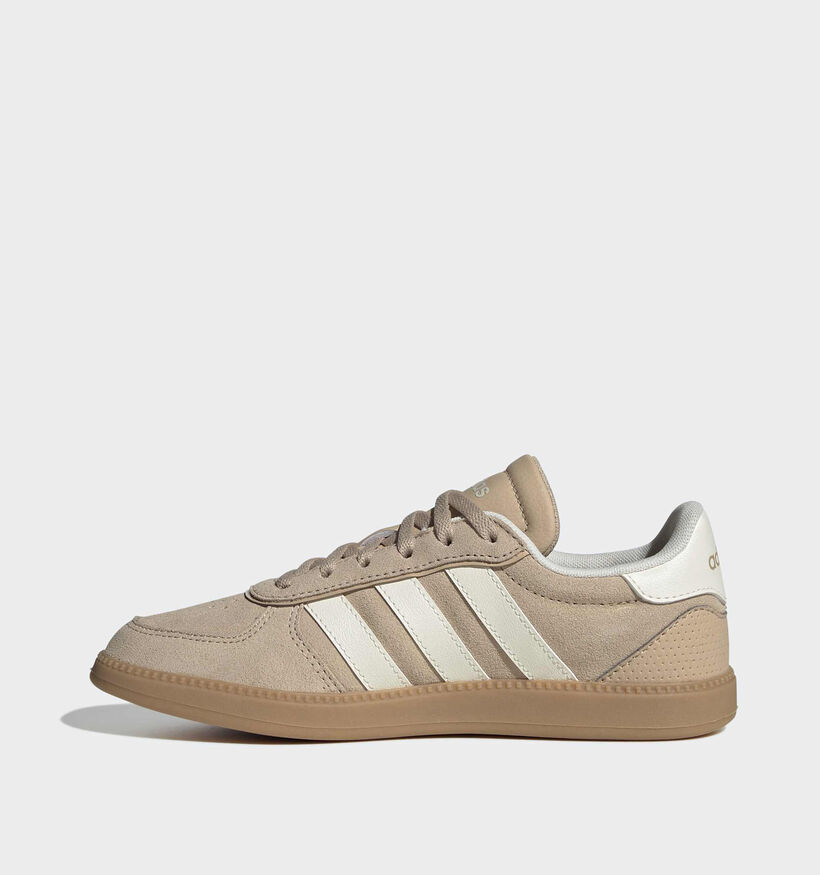 adidas Breaknet Sleek Beige Sneakers voor meisjes (372705) - geschikt voor steunzolen