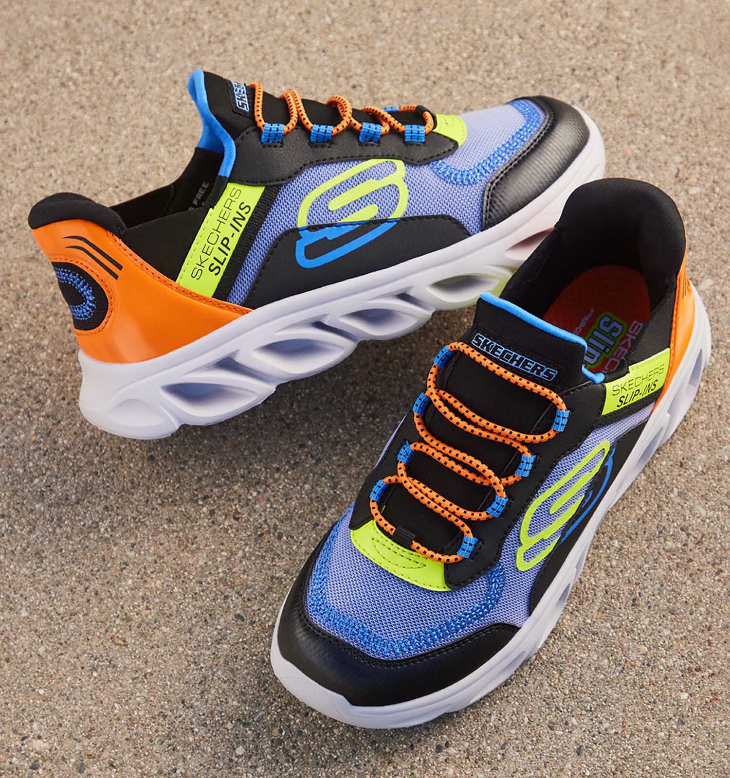 Skechers Blauwe Slip on Sneakers Jongens Sneakers Online op