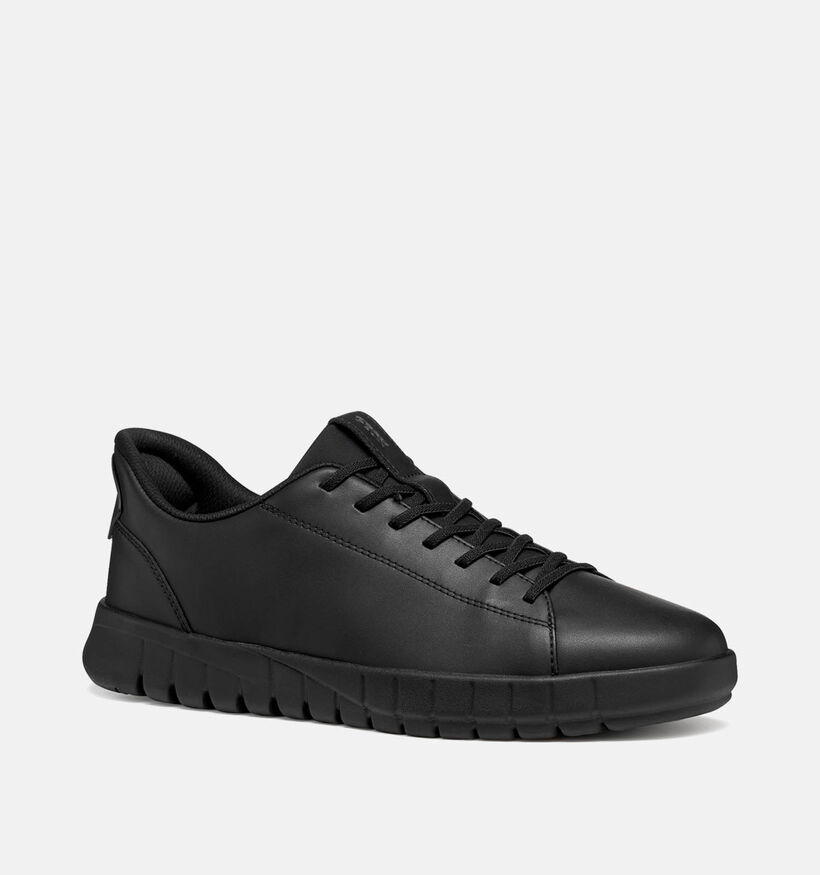 Geox Flextride Zwarte Sneakers voor heren (360114) - geschikt voor steunzolen