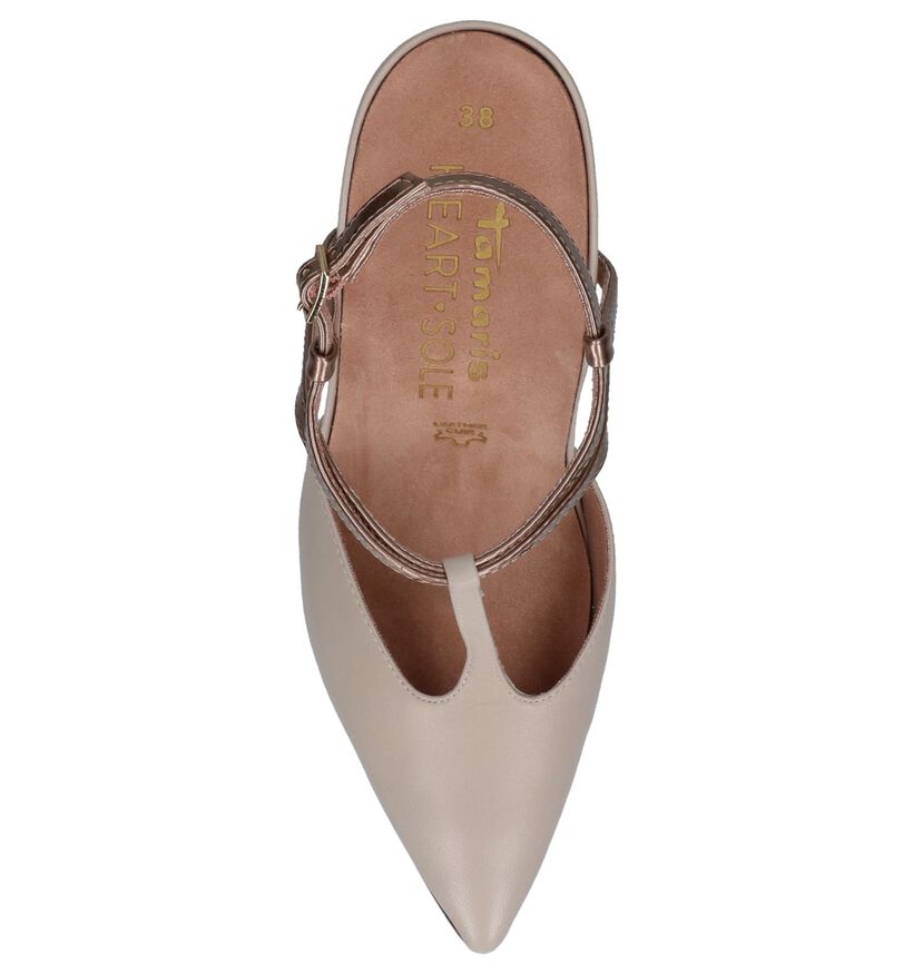 Tamaris Heart & Sole Sandales en Beige en cuir (214283)