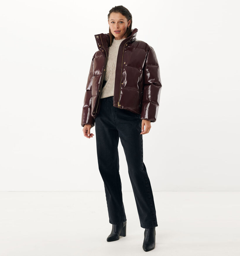Mexx Boxy Puffer Manteau en Bordeaux pour femmes (362308)