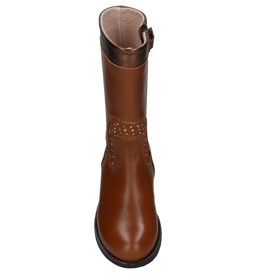 Bana & Co Bottes hautes en Cognac en cuir (230880)